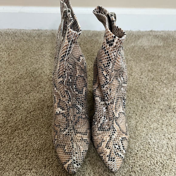 Public Desire Snake Print Block Heel Bootie, UK 5, US 7, Brand New Never Worn - Picture 6 of 9